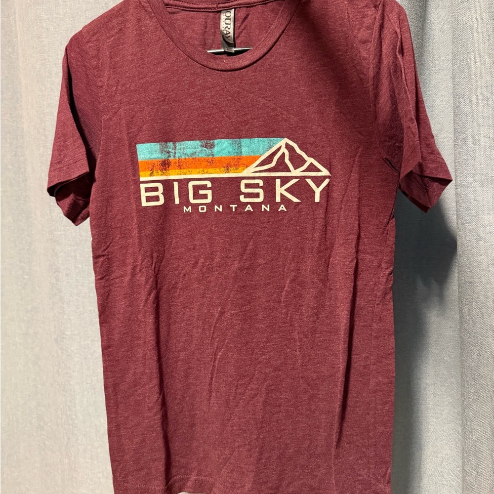 Oura Maroon BIG SKY T-Shirt